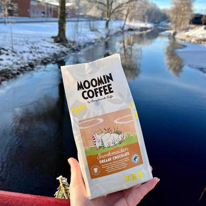 Moomin ムーミン Bergstrands Kafferos ベルグストランドコーヒー ムーミンフレーバーコーヒー( スノークのおじょうさん / ドリーミーチョコレート / 250g
