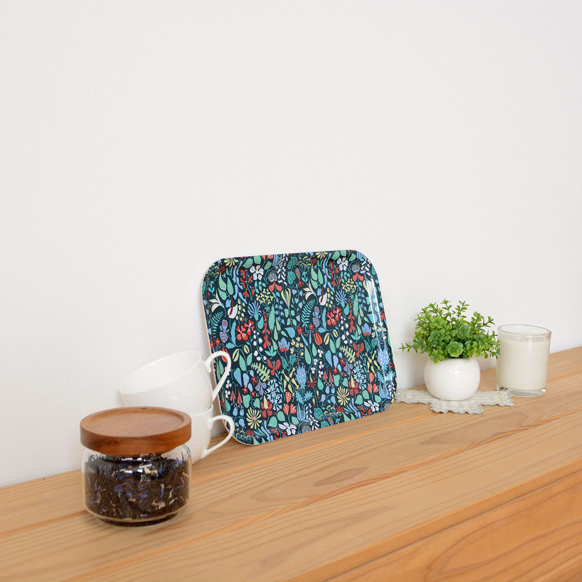 Opto design オプトデザイン Stig Lindberg 木製トレイ ( Herbarium / グリーン / 27×20cm / Sサイズ )