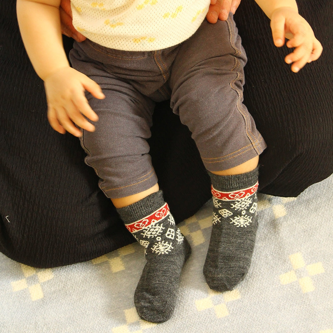 Bengt&Lotta ベングト&ロッタ ベビーソックス ( フィアルネス / グレー )