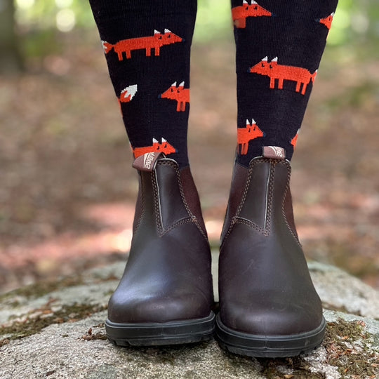 Bengt&Lotta ベングト&ロッタ レディースソックス ( フォックス / ブラック )