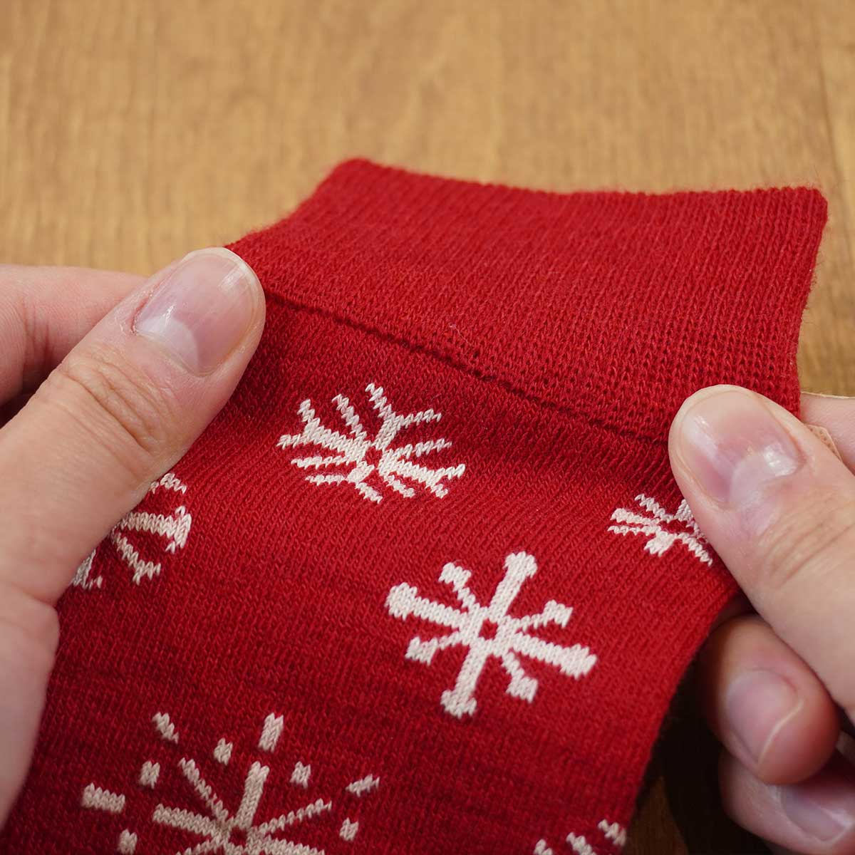 Bengt&Lotta ベングト&ロッタ レディースソックス ( スノースター / レッド )