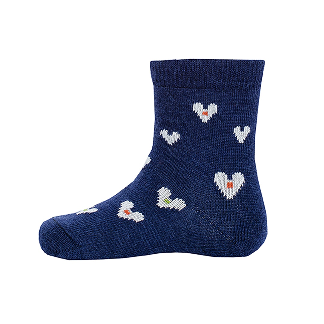 Bengt&Lotta ベングト&ロッタ ベビーソックス ( スモールハート / ブルー )