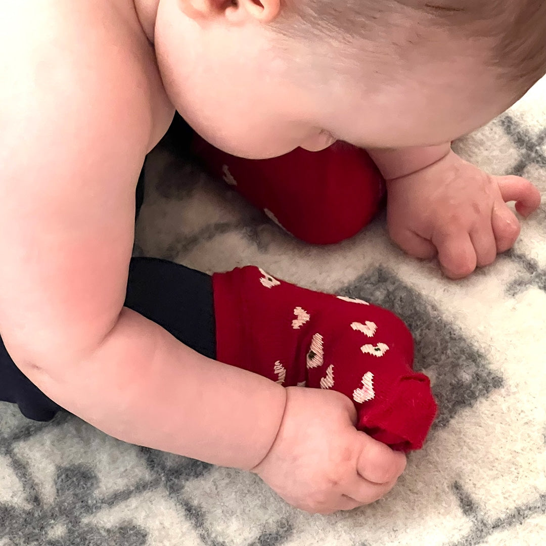 Bengt&Lotta ベングト&ロッタ ベビーソックス ( スモールハート / レッド )