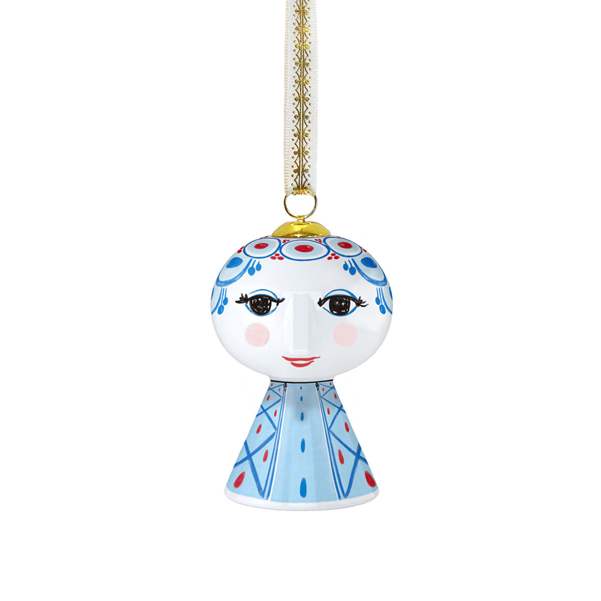 Bjorn Wiinblad ビヨン・ヴィンブラッド EVA エヴァ クリスマスオーナメント ( ブルー / 7.5cm )