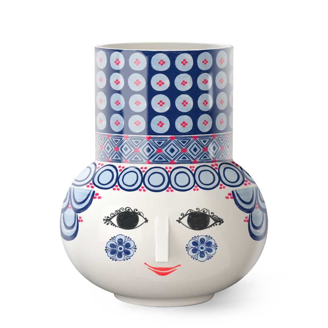 Bjorn Wiinblad ビヨン・ヴィンブラッド Olga フラワーベース ( H20cm / ブルー )