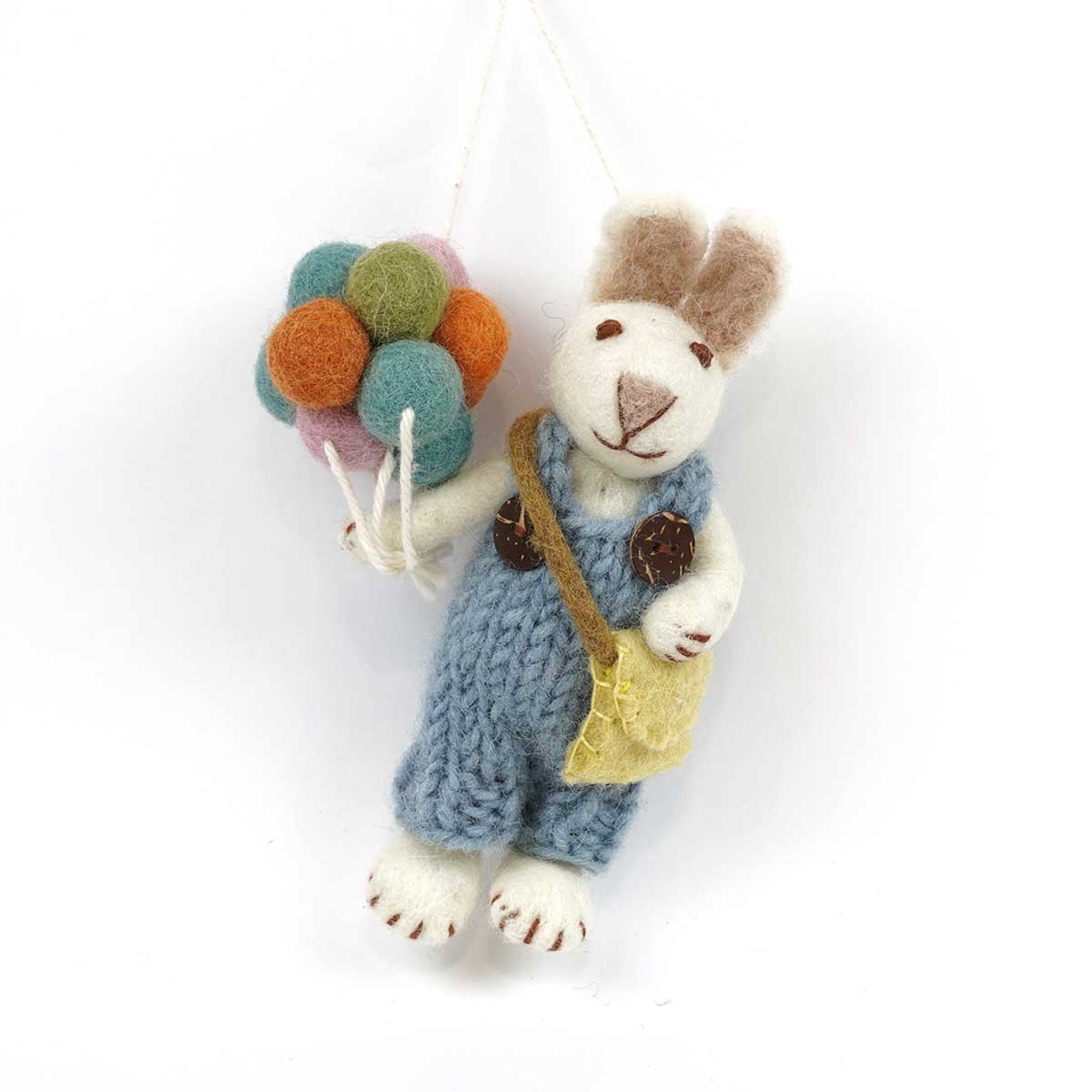 Gry&Sif グライアンドシフ オーナメント ( ホワイトバニー / ブルーパンツ / バルーン )