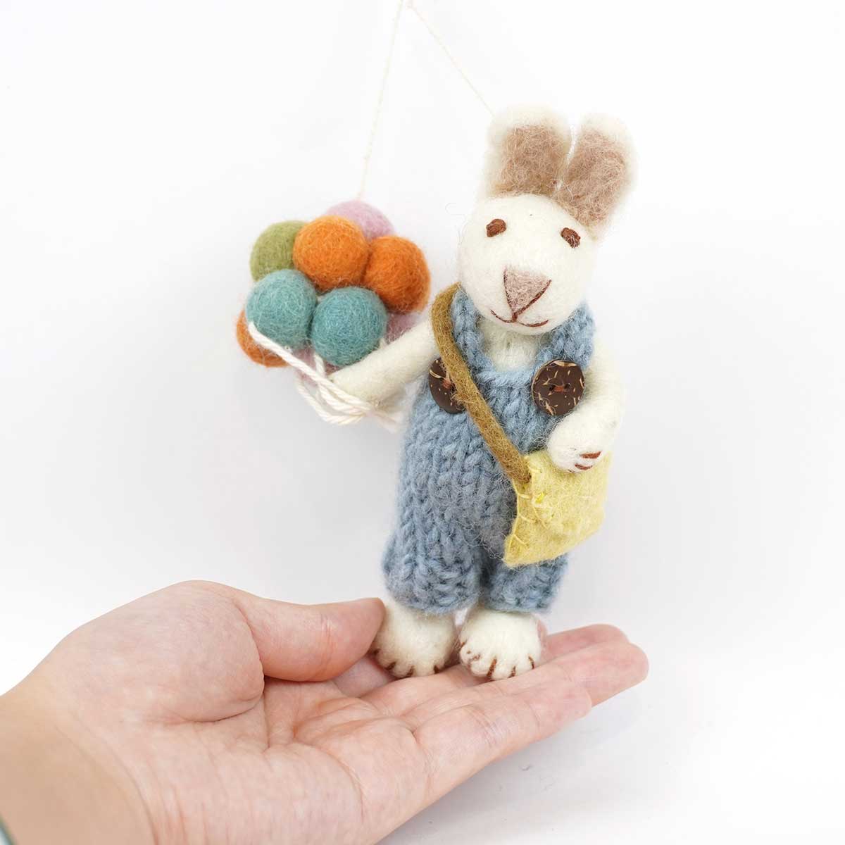 Gry&Sif グライアンドシフ オーナメント ( ホワイトバニー / ブルーパンツ / バルーン )