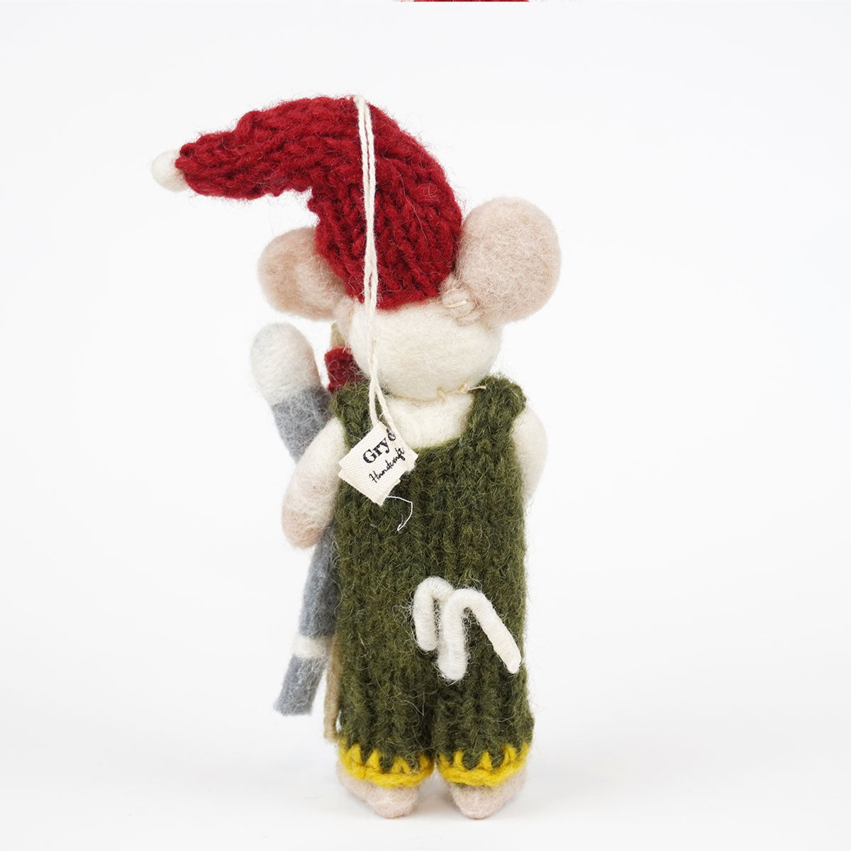 Gry&Sif グライアンドシフ オーナメント ( ホワイトマウス / グリーンパンツ / スキー )