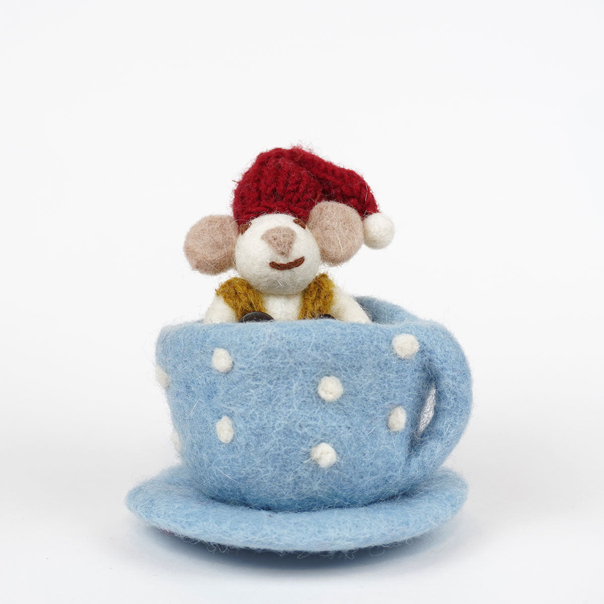 Gry&Sif グライアンドシフ オーナメント ( ホワイトマウス / In Blue Coffee Cup )