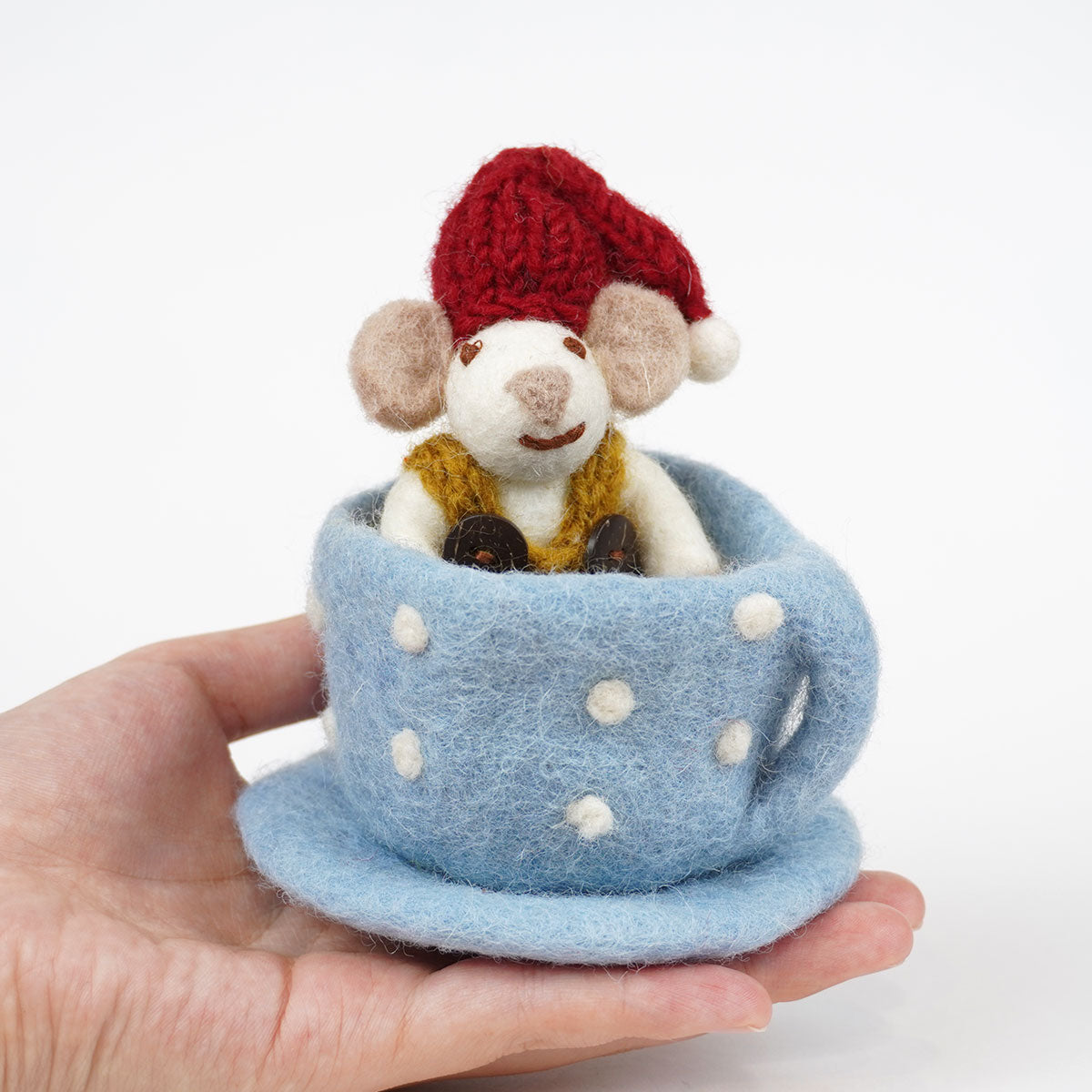 Gry&Sif グライアンドシフ オーナメント ( ホワイトマウス / In Blue Coffee Cup )