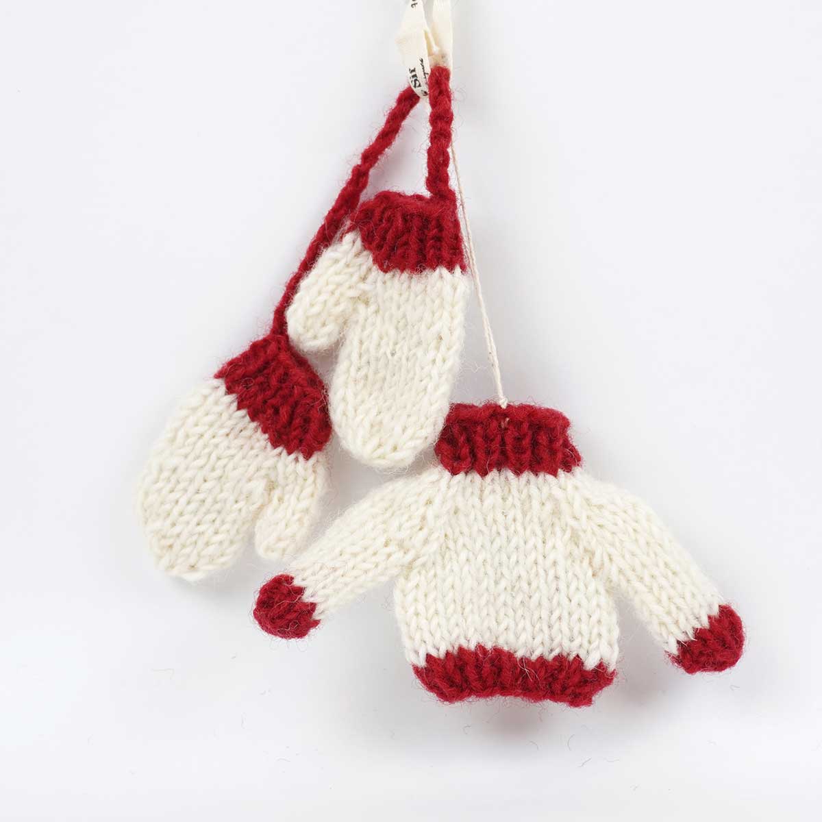 Gry&Sif グライアンドシフ オーナメント ( 手編みセーター＆手袋 / ホワイト )