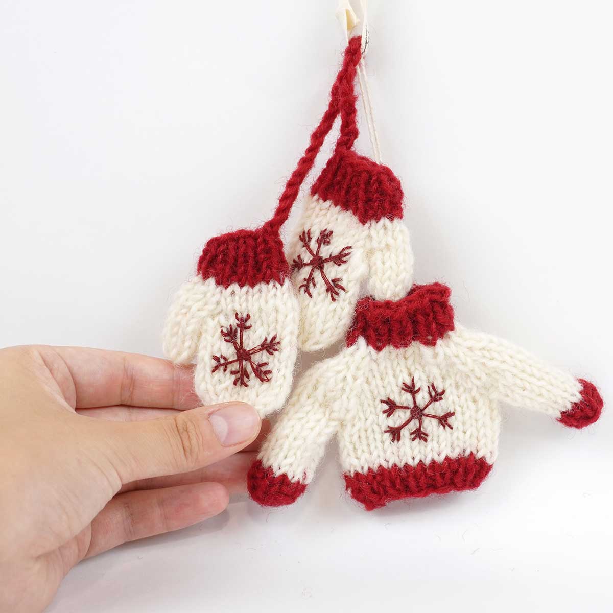 Gry&Sif グライアンドシフ オーナメント ( 手編みセーター＆手袋 / ホワイト )