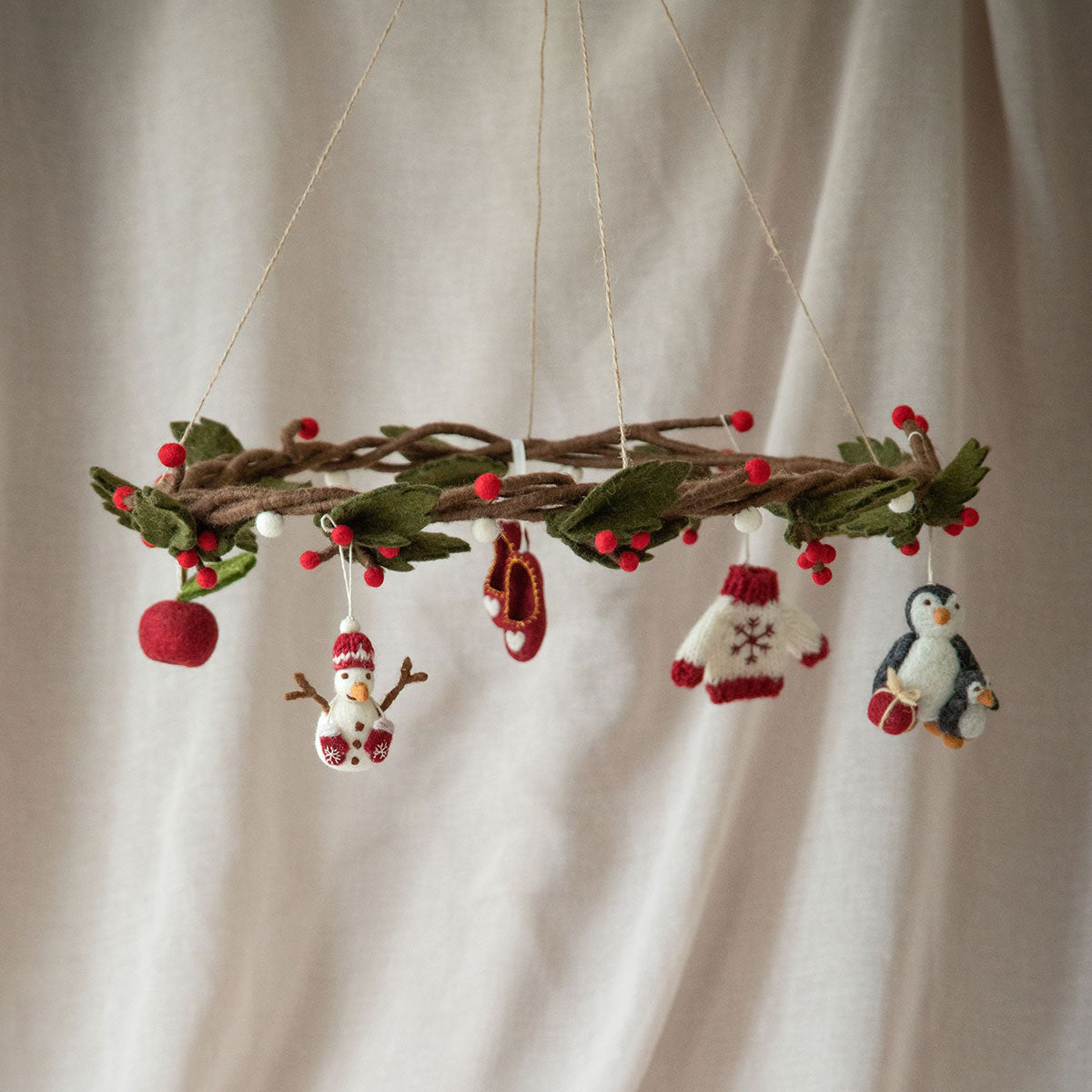 Gry&Sif グライアンドシフ オーナメント ( 手編みセーター＆手袋 / ホワイト )