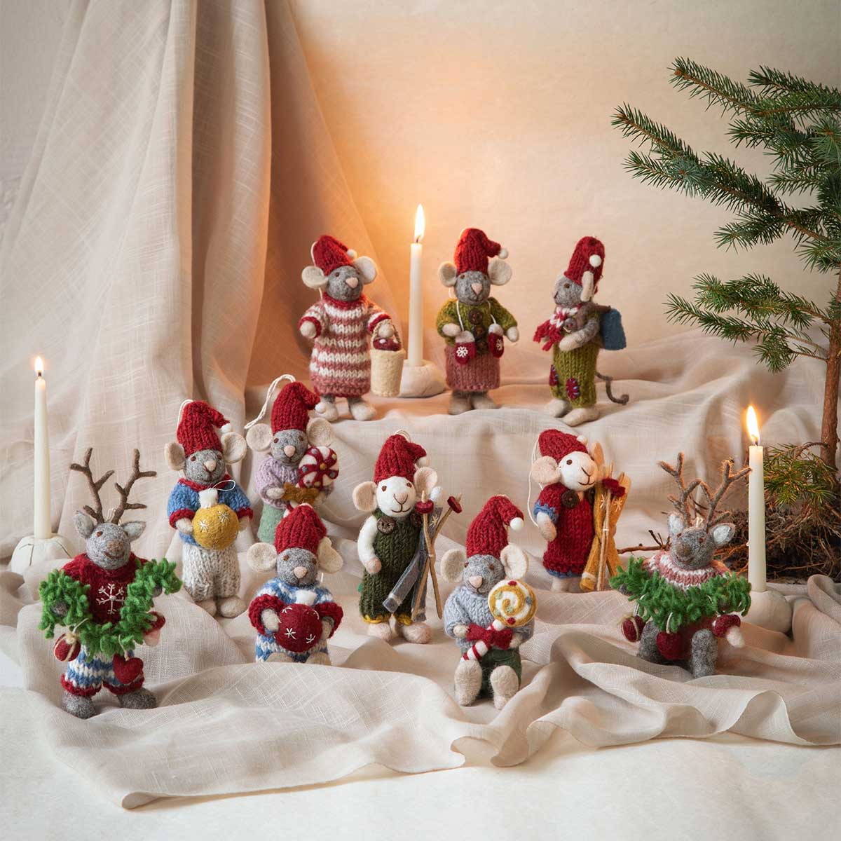 Gry&Sif グライアンドシフ オーナメント ( グレーマウス / ミトン )