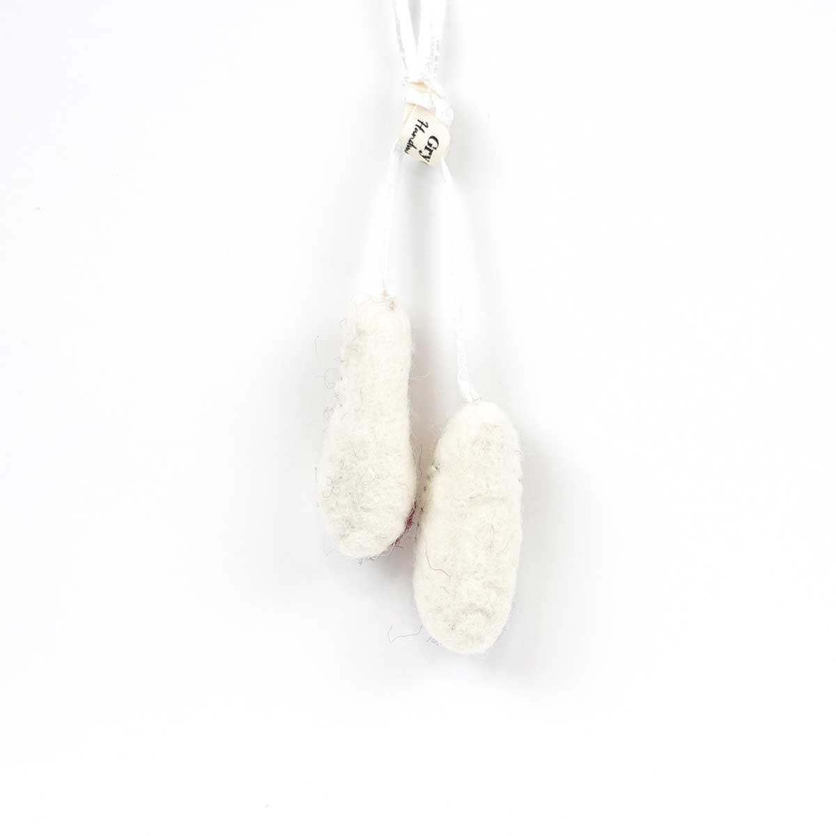 Gry&Sif グライアンドシフ オーナメント ( バレエシューズ / ホワイト / リボン )