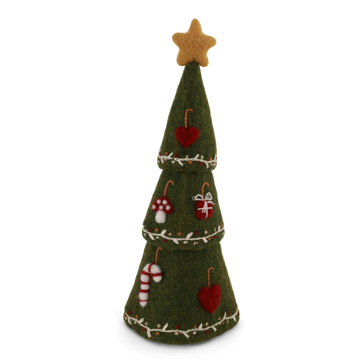 Gry&Sif グライアンドシフ オーナメント ( スタッキングツリー / クリスマス刺繍 / グリーン )