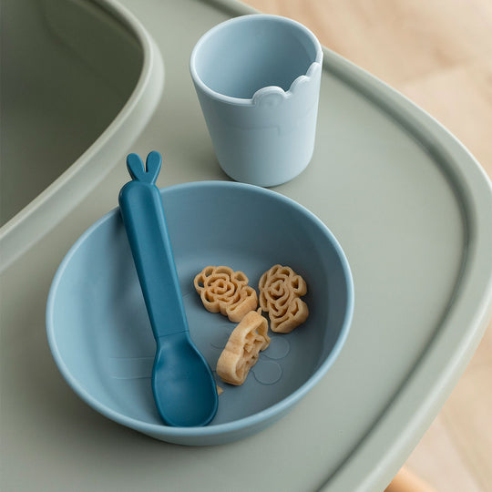 done by deer ダンバイディア 子供用食器3点セット キディッシュ ファーストミールセット ( ブルー )