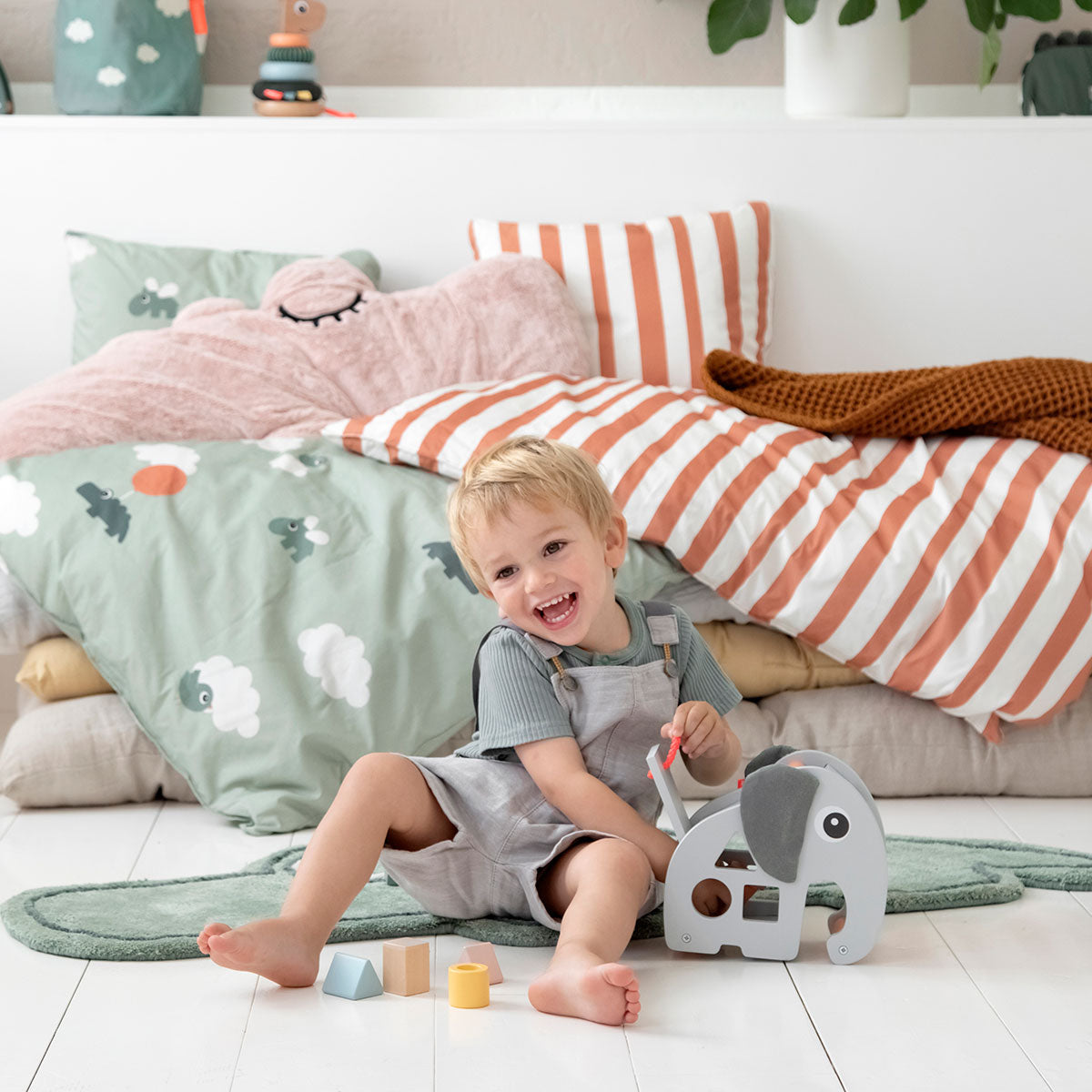 done by deer ダンバイディア 木製知育玩具 ソーティングボックス ( エルフィー / グレー )