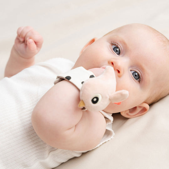 done by deer ダンバイディア 知育ベビーブレスレット リストラトル ( ハッピークラウド / パウダー / 2個セット )