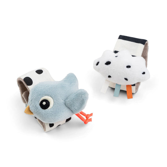 done by deer ダンバイディア 知育ベビーブレスレット リストラトル ( ハッピークラウド / ブルー / 2個セット )