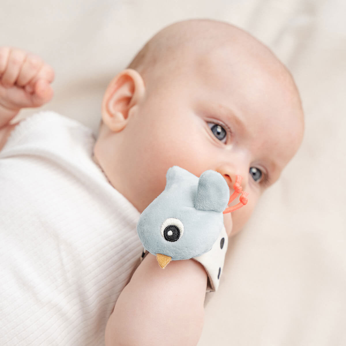 done by deer ダンバイディア 知育ベビーブレスレット リストラトル ( ハッピークラウド / ブルー / 2個セット )