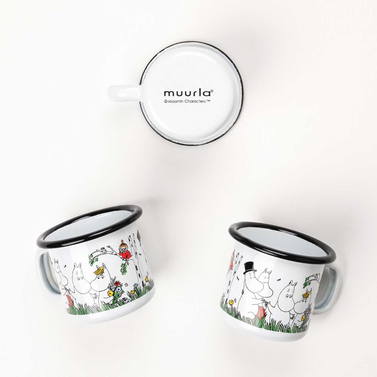 Moomin ムーミン Muurla ムールラ ホーローマグ（ハッピーファミリー / 150ml）