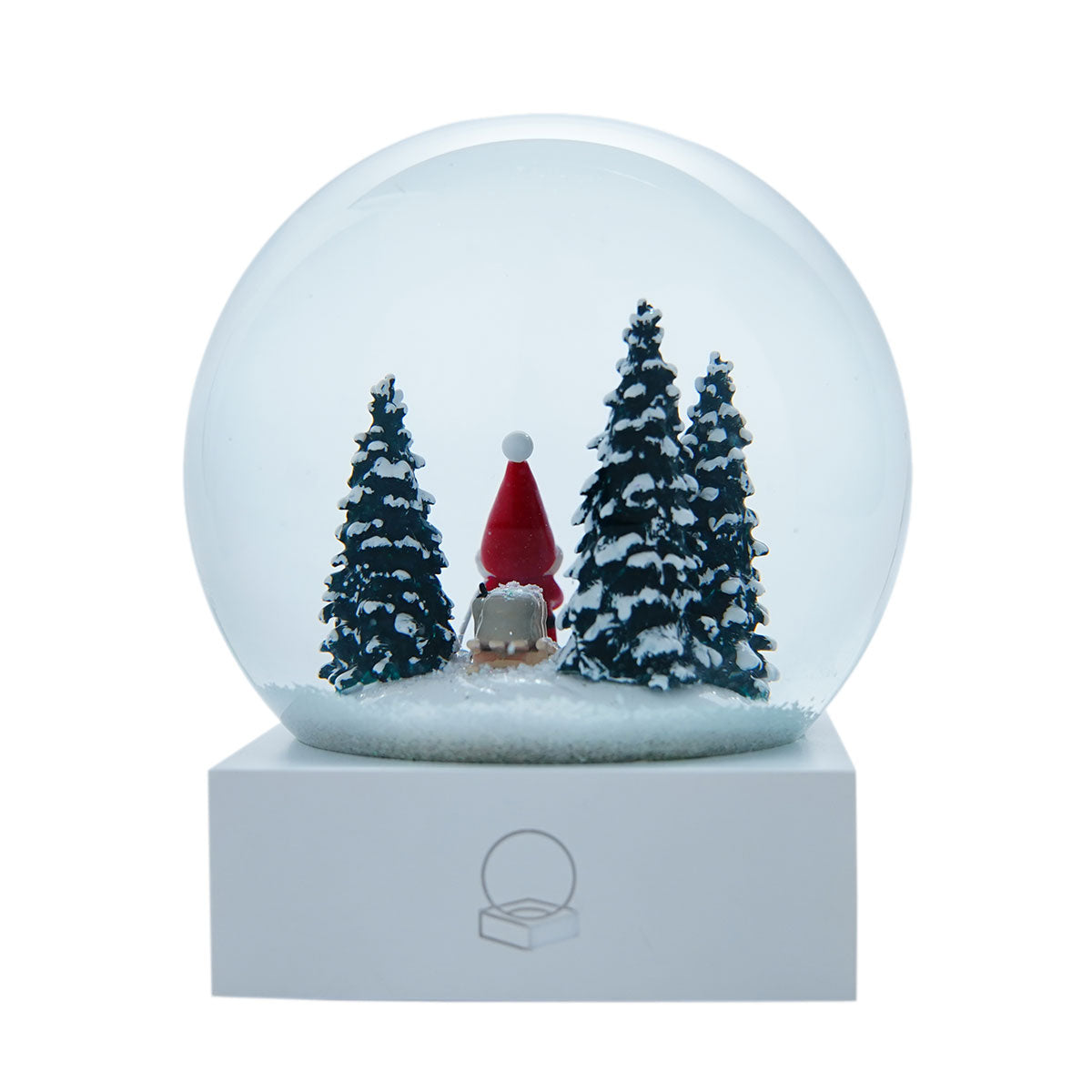 新品未使用♡ノルディカニッセ スノードームを持ったサンタ ハイタイド ノルディカ ニッセ サンタ クリスマス スノードーム（ そりをひいた
