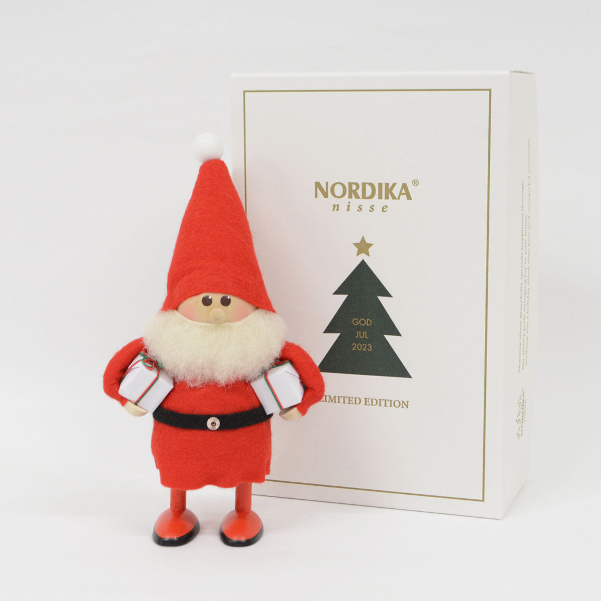 【新作】NORDIKA nisse ノルディカ ニッセ クリスマス 木製人形（よくばりサンタ / ビックノルディカ ）｜北欧雑貨