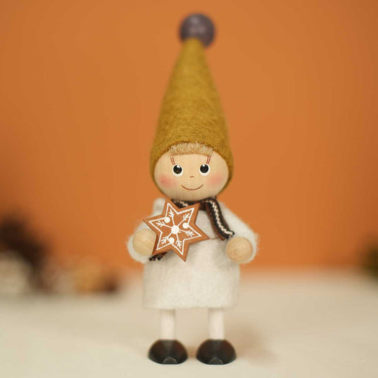 NORDIKA nisse ノルディカ ニッセ クリスマス 木製人形 ( ジンジャークッキーを持った男の子 / Jule Hygge )