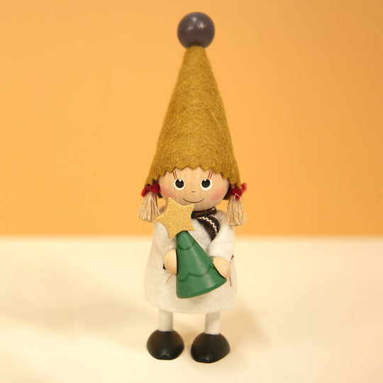 NORDIKA nisse ノルディカ ニッセ クリスマス 木製人形 ( ツリーを持った女の子 / Jule Hygge )