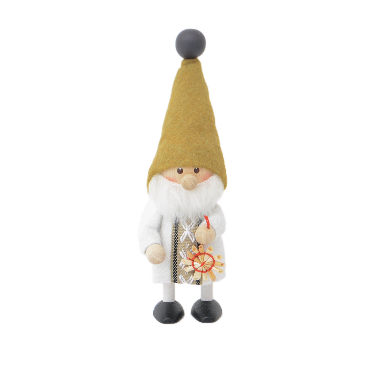 【予約】【新作】NORDIKA nisse ノルディカ ニッセ クリスマス 木製人形 ( ストローオーナメントを持ったサンタ / Jule Hygge )