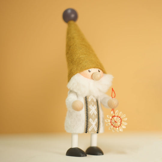 NORDIKA nisse ノルディカ ニッセ クリスマス 木製人形 ( ストローオーナメントを持ったサンタ / Jule Hygge )