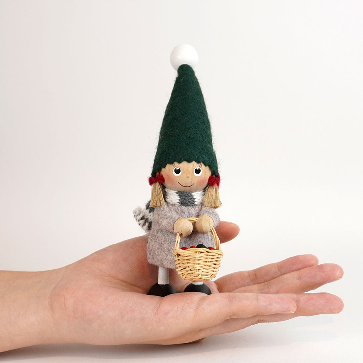 NORDIKA nisse ノルディカ ニッセ クリスマス 木製人形 ( ベリー摘みの