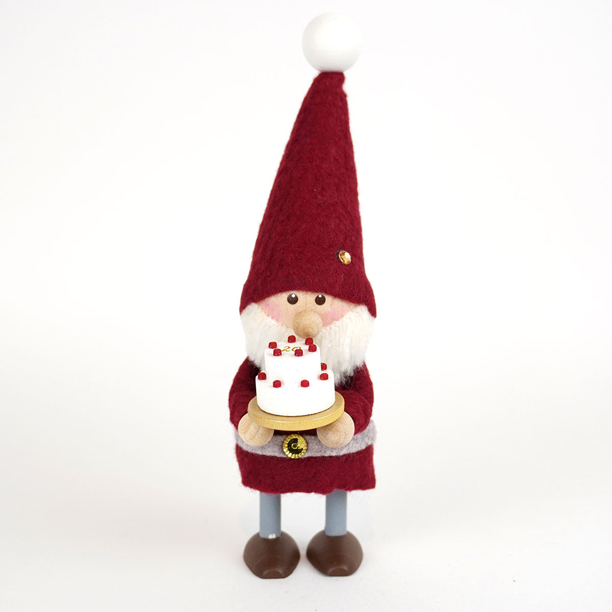 【予約】【2025新作】NORDIKA nisse ノルディカ ニッセ クリスマス 木製人形 ( ケーキを持ったサンタ / 20th Celebration )