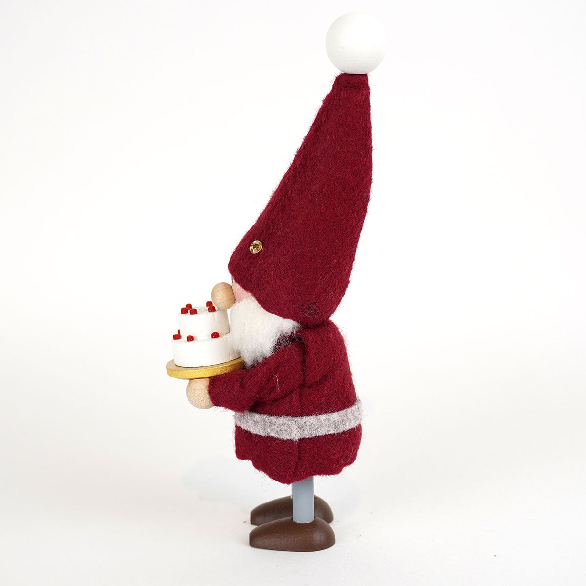 【予約】【2025新作】NORDIKA nisse ノルディカ ニッセ クリスマス 木製人形 ( ケーキを持ったサンタ / 20th Celebration )