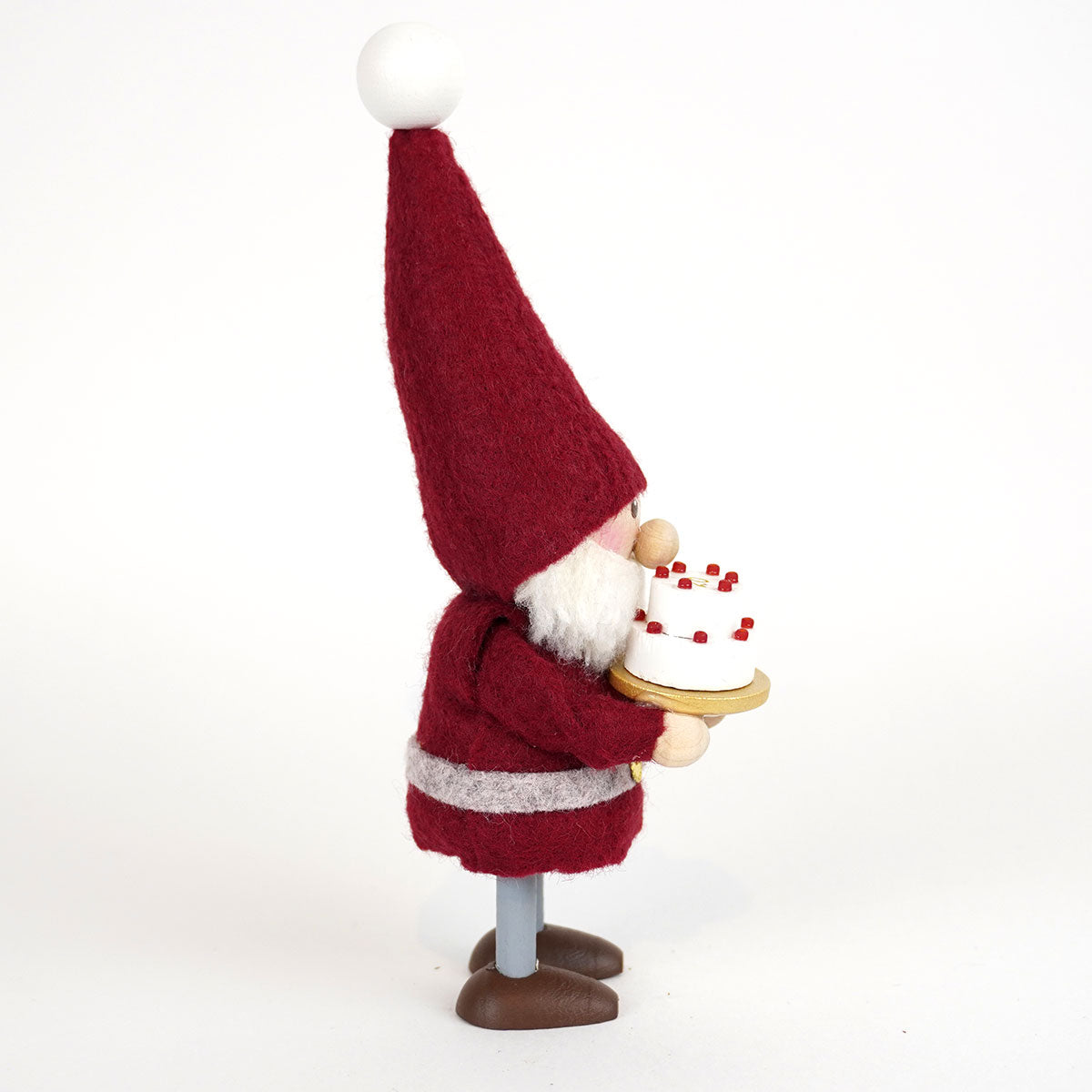 【予約】【2025新作】NORDIKA nisse ノルディカ ニッセ クリスマス 木製人形 ( ケーキを持ったサンタ / 20th Celebration )