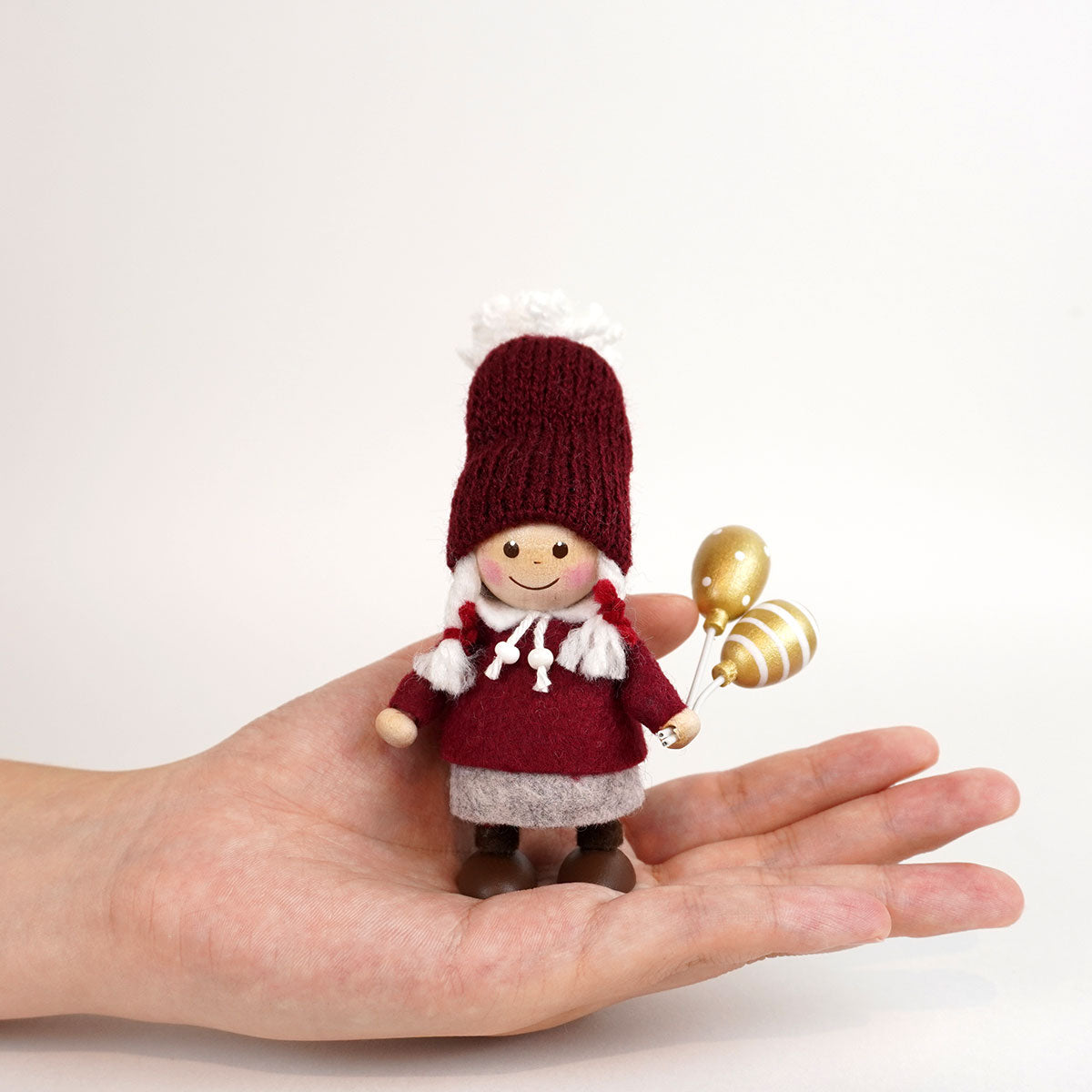 【予約】【2025新作】NORDIKA nisse ノルディカ ニッセ クリスマス 木製人形 ( 風船を持った女の子 / 20th Celebration )