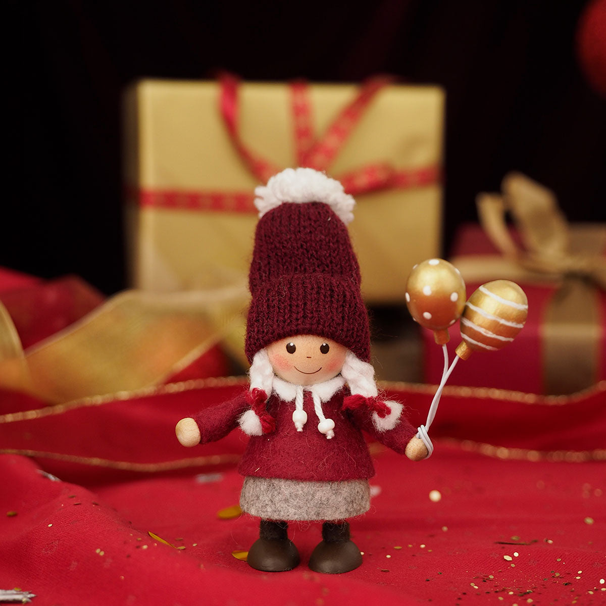 【予約】【2025新作】NORDIKA nisse ノルディカ ニッセ クリスマス 木製人形 ( 風船を持った女の子 / 20th Celebration )