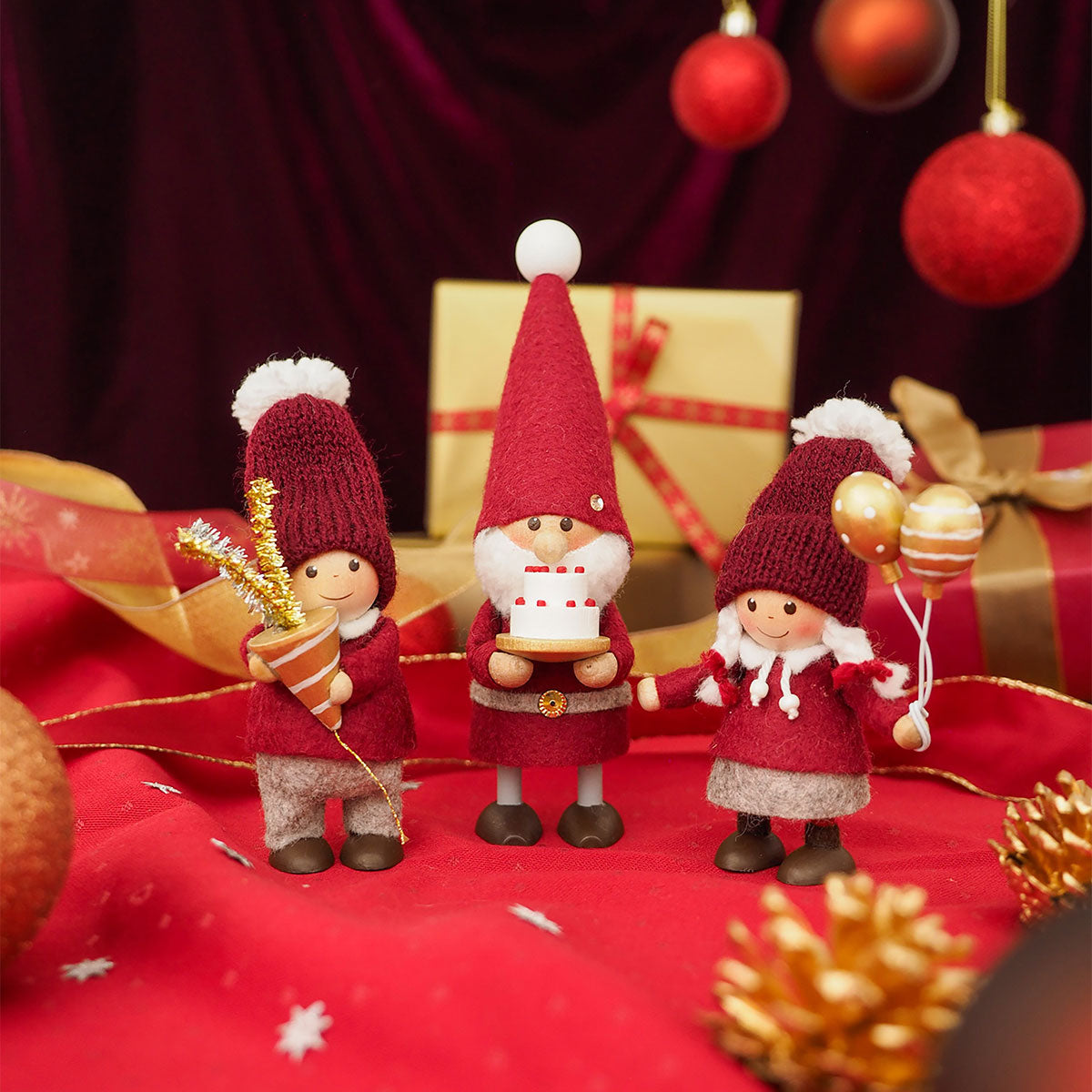【予約】【2025新作】NORDIKA nisse ノルディカ ニッセ クリスマス 木製人形 ( クラッカーを持った男の子 / 20th Celebration )