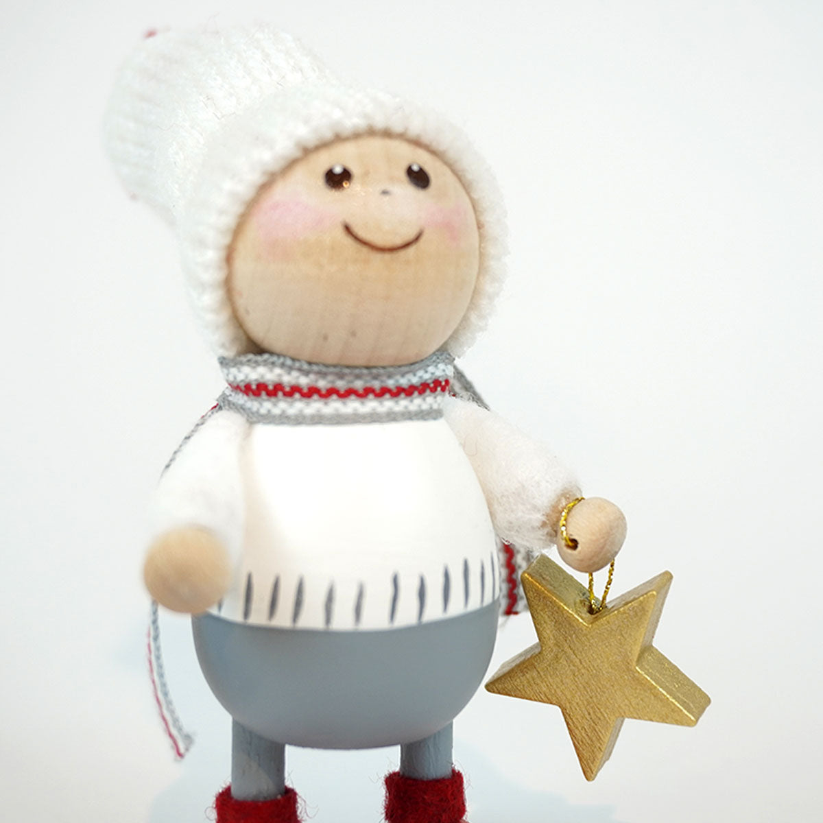 【予約】【2025新作】NORDIKA nisse ノルディカ ニッセ クリスマス 木製人形 ( 星を見上げる男の子 )