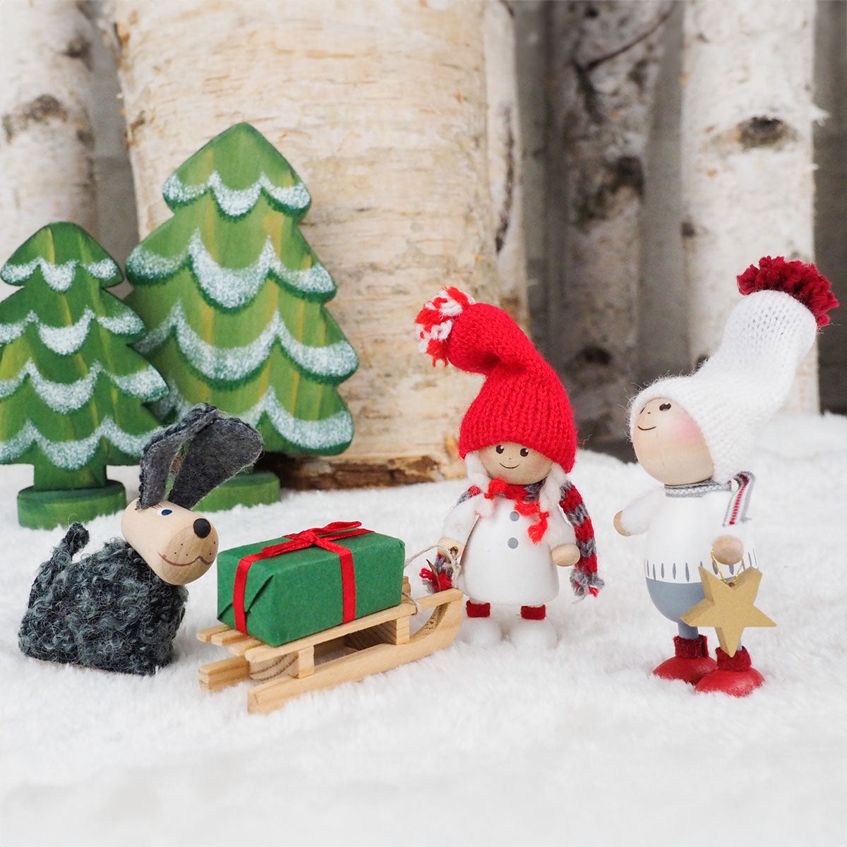 【予約】【2025新作】NORDIKA nisse ノルディカ ニッセ クリスマス 木製人形 ( 星を見上げる男の子 )