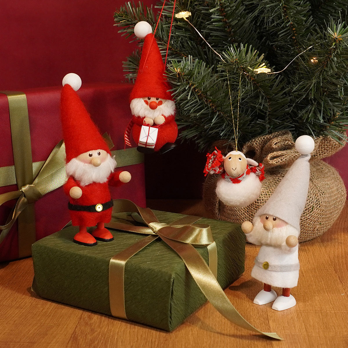 【予約】【2025新作】NORDIKA nisse ノルディカ ニッセ クリスマス 木製人形 ( サンタ / サイレントナイト )