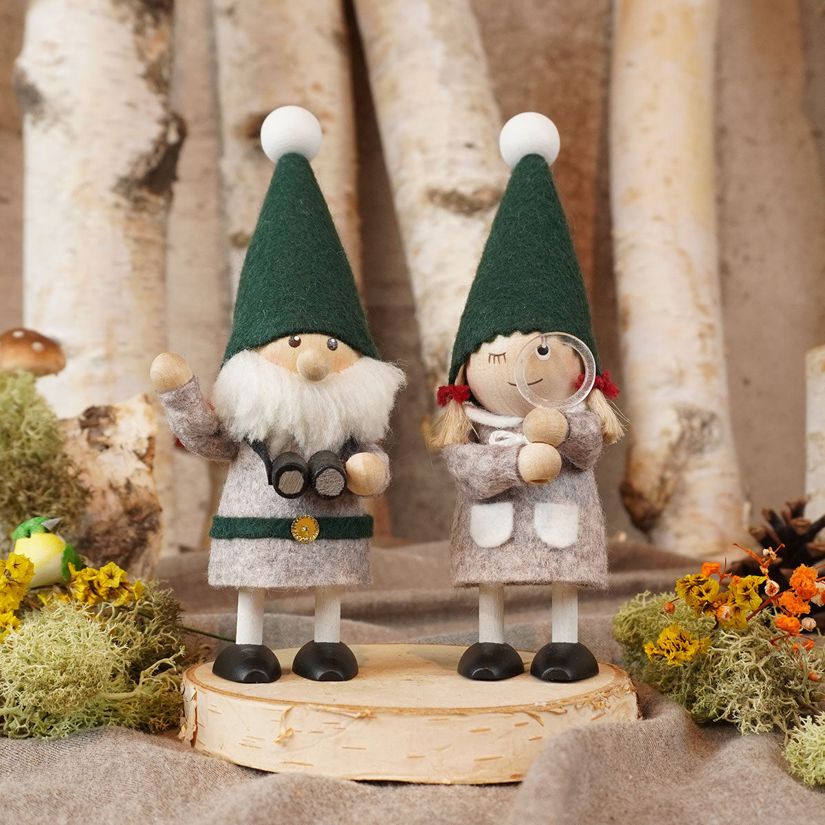 【2025新作】【北欧雑貨オリジナル】NORDIKA nisse ノルディカ ニッセ クリスマス 木製人形 ( 森を冒険するニッセ / Nordic Forest  )