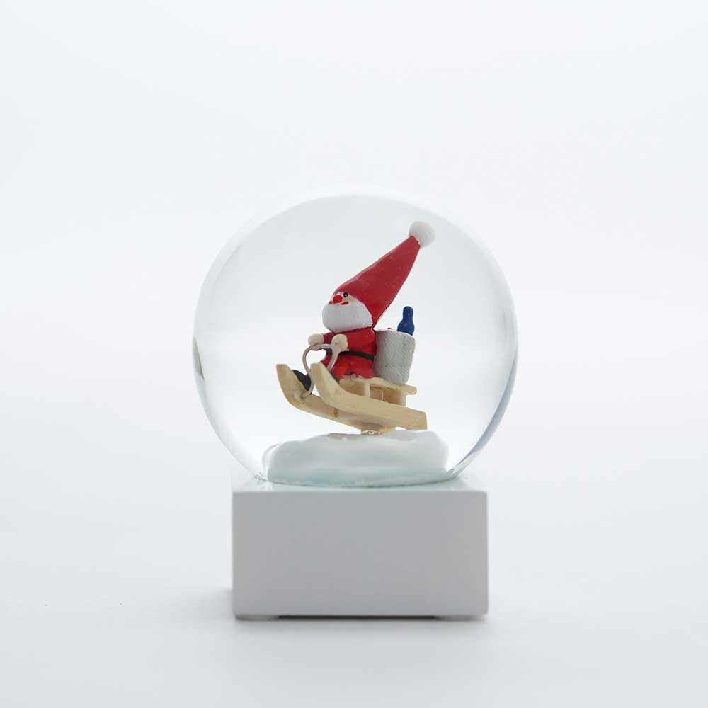 【予約】【2025新作】NORDIKA nisse ノルディカ ニッセ クリスマス スノードーム（ ミニ / そりに乗ったサンタ / レッド ）