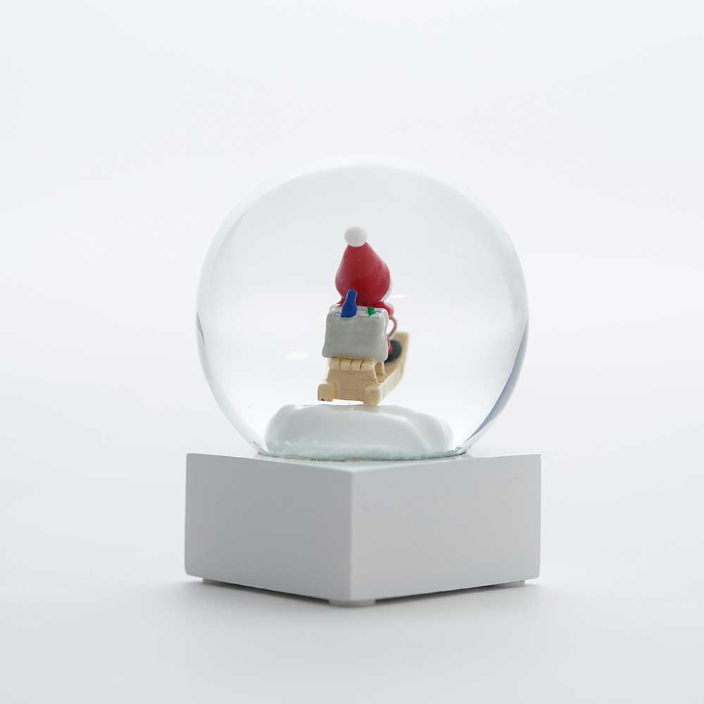 【予約】【2025新作】NORDIKA nisse ノルディカ ニッセ クリスマス スノードーム（ ミニ / そりに乗ったサンタ / レッド ）