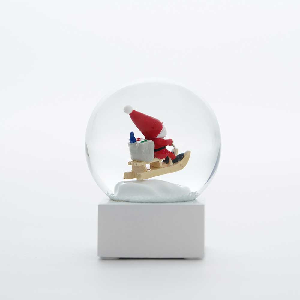 【予約】【2025新作】NORDIKA nisse ノルディカ ニッセ クリスマス スノードーム（ ミニ / そりに乗ったサンタ / レッド ）