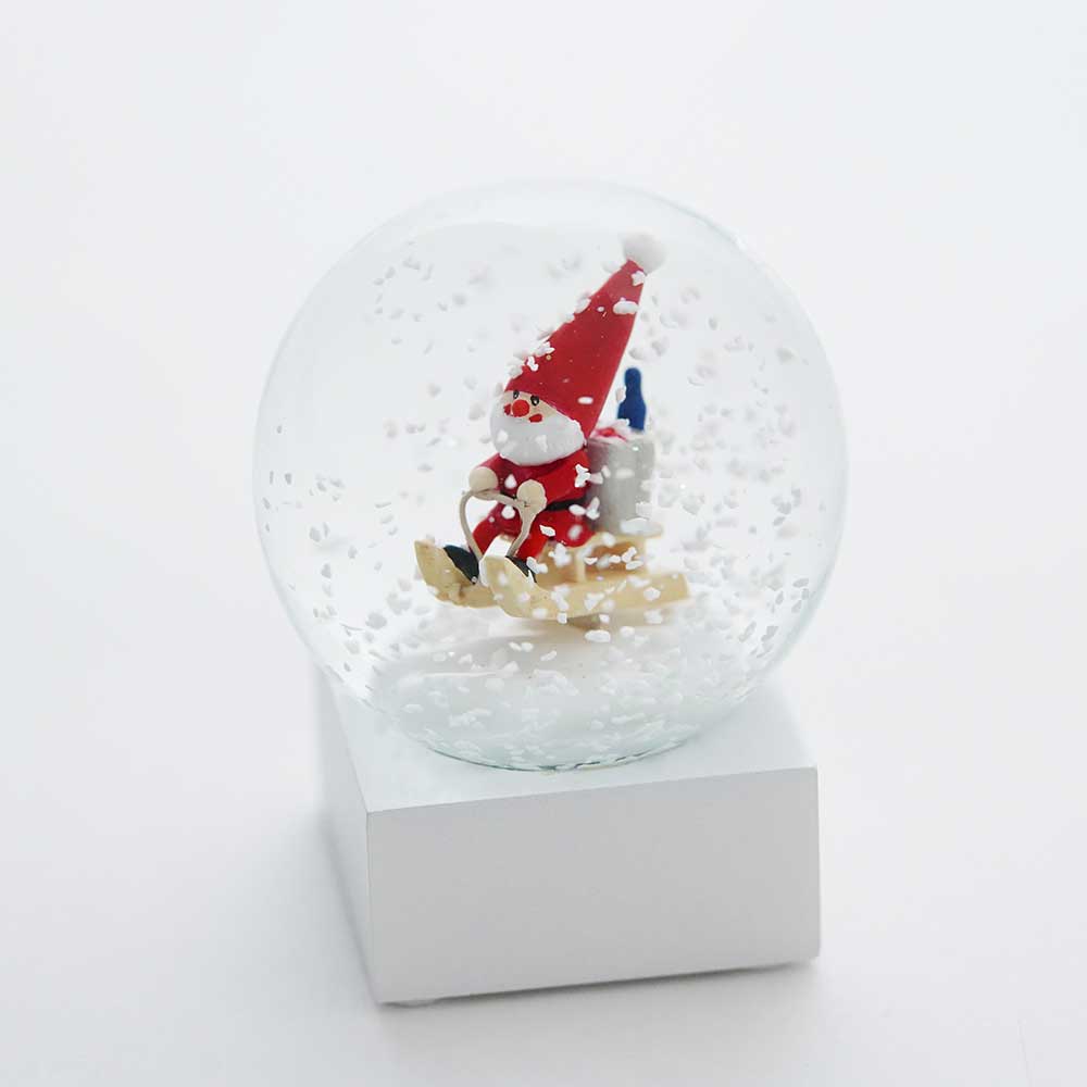 【予約】【2025新作】NORDIKA nisse ノルディカ ニッセ クリスマス スノードーム（ ミニ / そりに乗ったサンタ / レッド ）