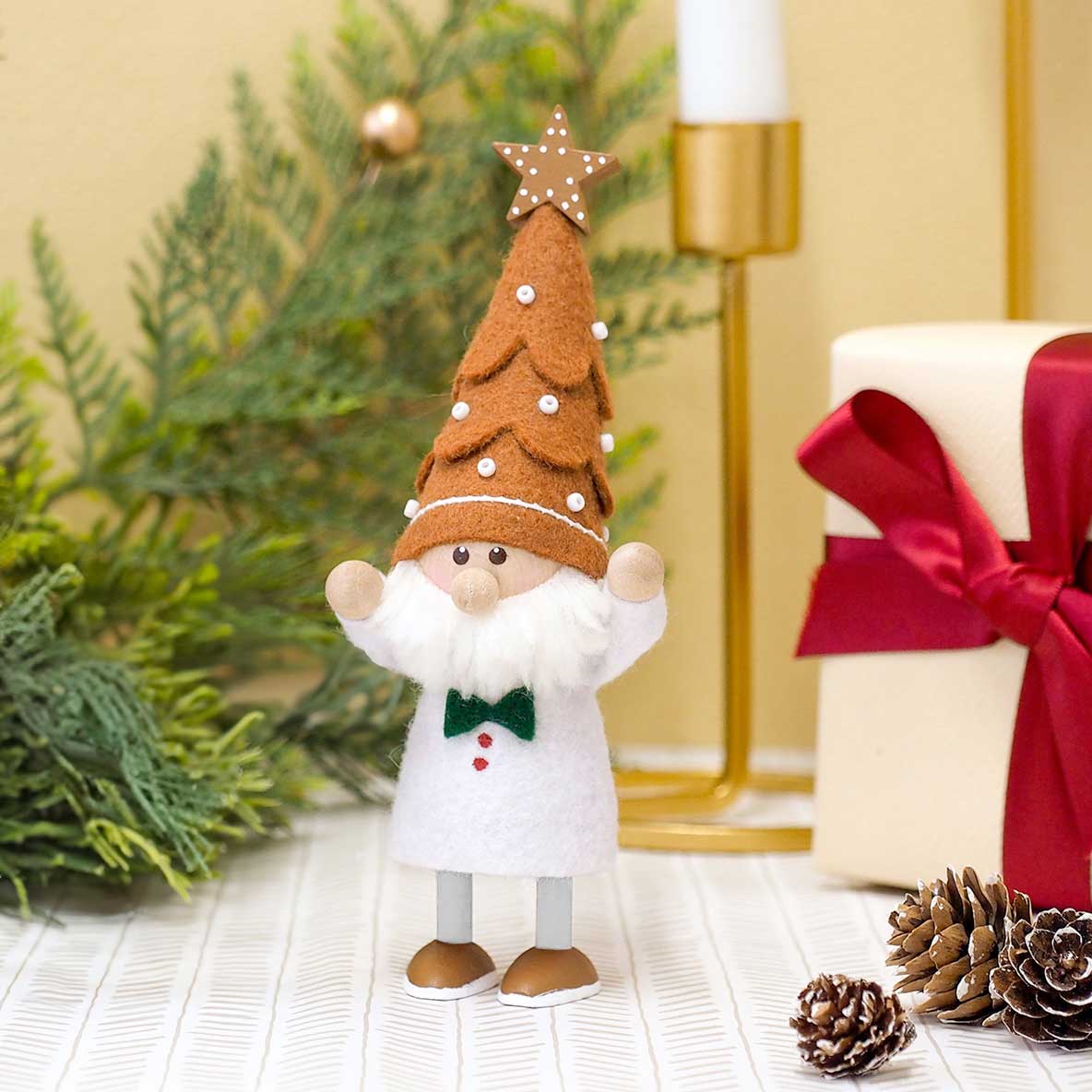 【ノルディカ公式ショップ限定】NORDIKA nisse ノルディカ ニッセ クリスマス 木製人形 ( ツリー帽子のサンタ / ジンジャークッキー )