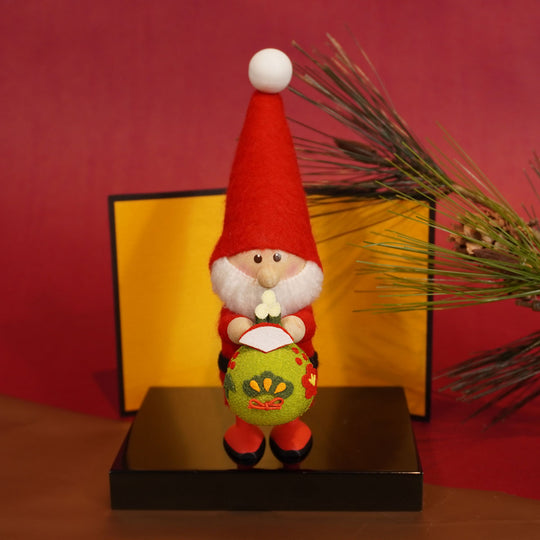 【北欧雑貨オリジナル】NORDIKA nisse ノルディカ ニッセ クリスマス 木製人形 ( 門松を持ったサンタ )