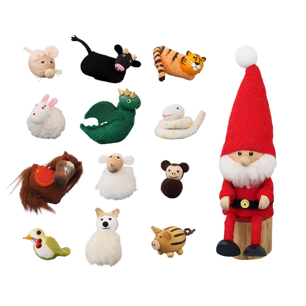 【数量限定】NORDIKA nisse ノルディカ ニッセ クリスマス 木製人形 干支セット